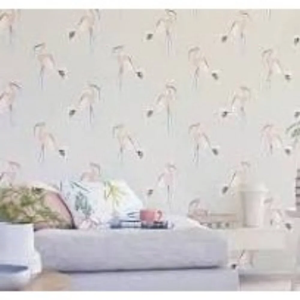 NEW Sealed Roll Scion Zanzibar Flamingo Peach Wallpaper